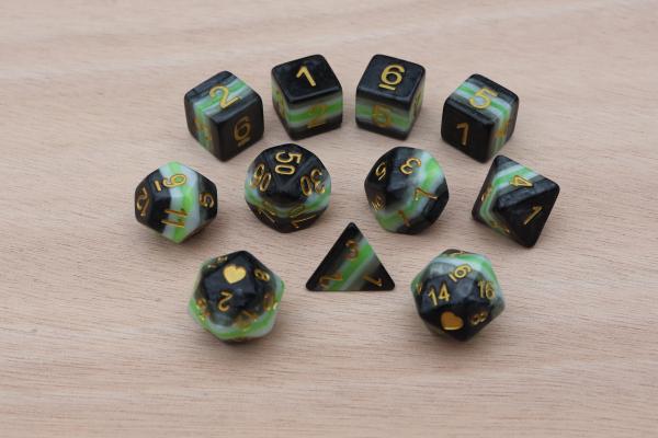 Agender Heartbeat Dice Set picture