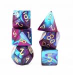 Chessex: Gemini Purple and Teal with Gold