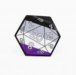 D20 Sticker: Asexual Pride