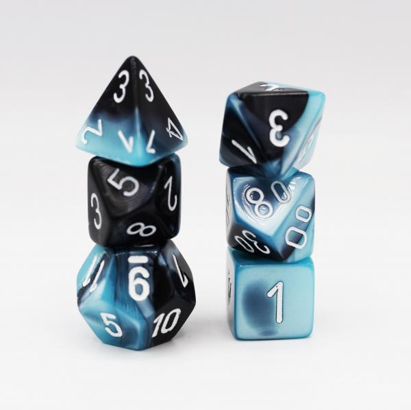Chessex: Gemini Black and Shell with White Dice