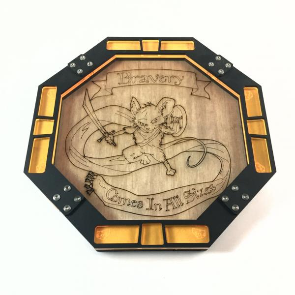 Brave Little Mouse - Octagon Dice Tray