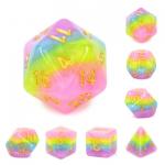 Pastel Rainbow RPG Dice Set