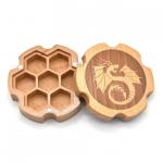 Beech Wood Dice Box (Hexagonal)