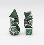 Silver Embossed Emerald Glitter RPG Set