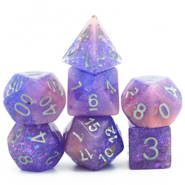 Pink & Purple Seabed Treasure Dice Set picture