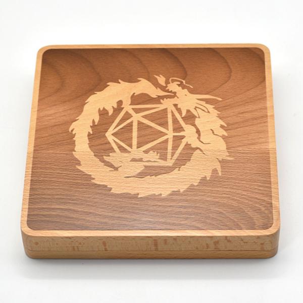 Beech Wood Dice Box (Square) picture