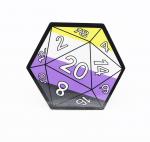 D20 Sticker: Nonbinary Pride