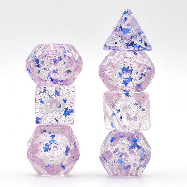 Blue Stars and Glam RPG Dice Set picture