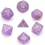 Purple with Gold Foil Dice Set