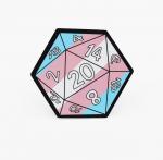 D20 Sticker: Transgender Pride