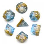 Blue and Gold Beach Conch Dice