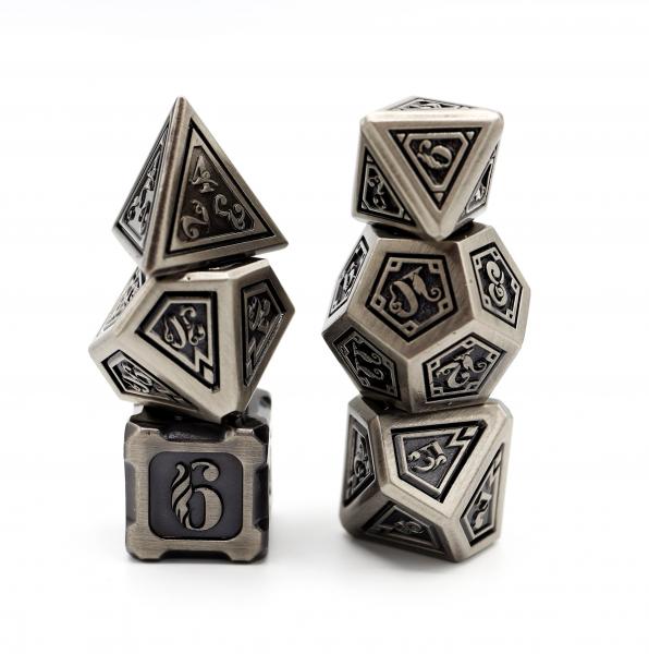 Alchemist Metals RPG Dice Set: Iron picture