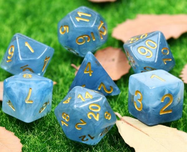 Blue Jade RPG Dice Set picture