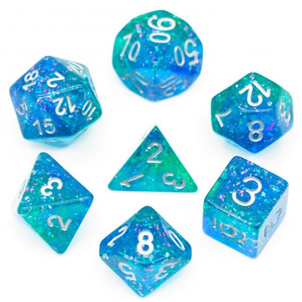 Ocean Glitter Dice Set picture