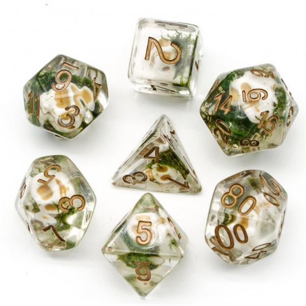 Clear Skull Dice Set