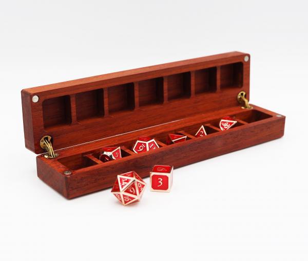 Padauk Hinge Dice Box picture