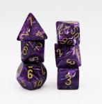 Chessex: Vortex Purple with Gold Dice Set