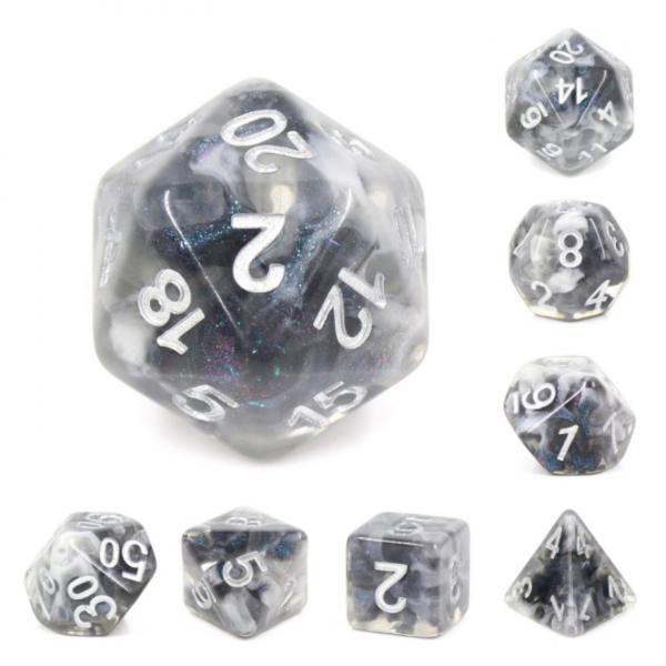 Snowy Crystal RPG Dice Set