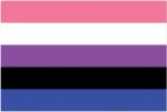LGBTQ Genderfluid Pride Flag 3'x5' with Grommets