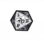 D20 Sticker: White