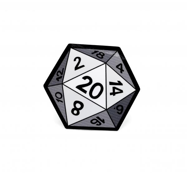 D20 Sticker: White picture