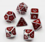 Crimson Mesh RPG Dice Set