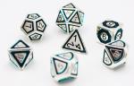 Silver and Teal Compass RPG Set