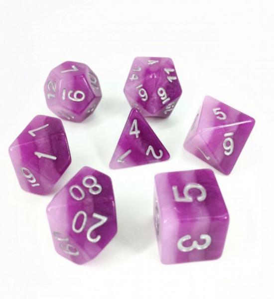 Purple Layer RPG Dice Set