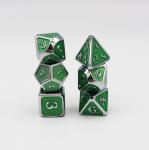 Emerald Mesh RPG Metal Dice Set