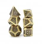 Alchemist Metals RPG Dice Set: White Gold