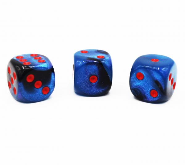 Chessex: Gemini Black Starlight with Red Dice picture