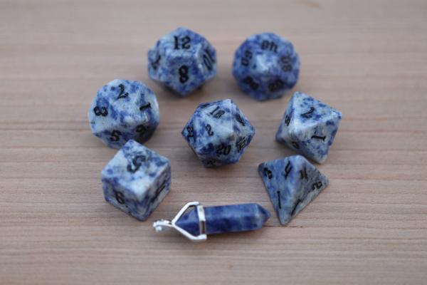 Level Up: Blue Bahia Granite RPG Set & Bonus Pendant picture