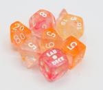 Chessex: Lab Dice 4 - Nebula Supernova with White GLOW-IN-THE-DARK