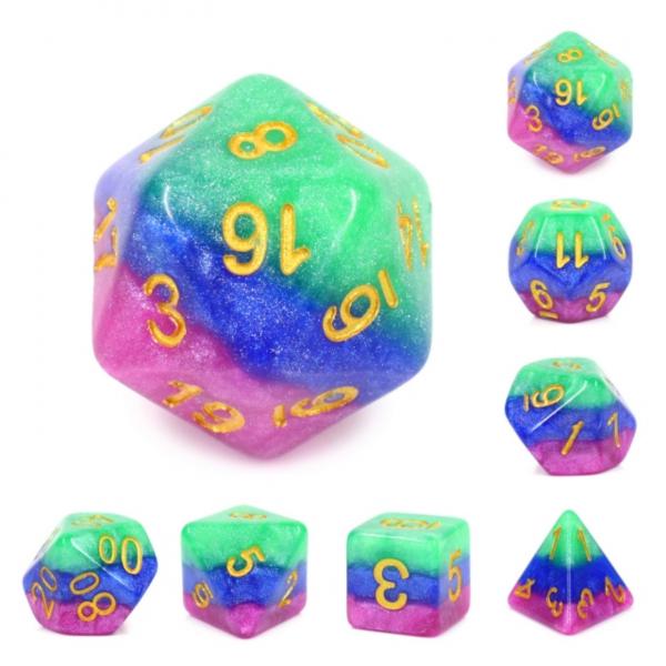 Jester‚Äôs Gambit RPG Dice Set picture