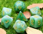 Green Jade RPG Dice Set