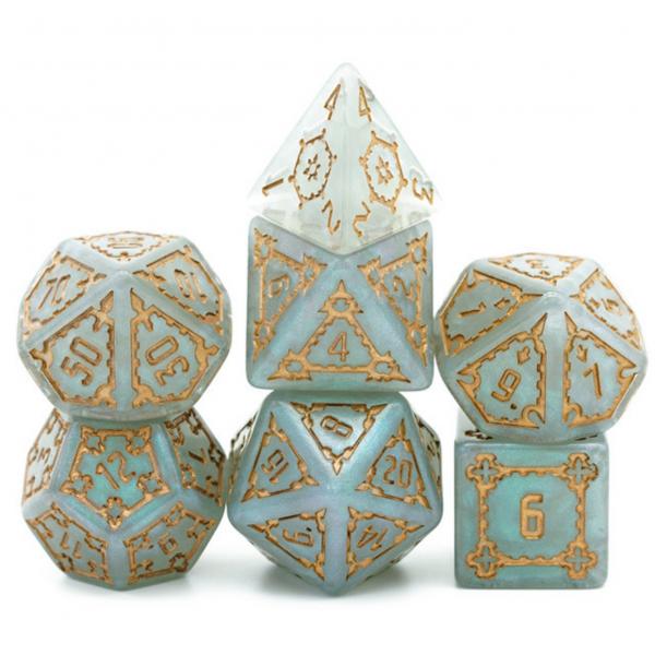 Huge Gray Castle Dice Set - 25mm