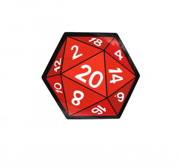 D20 Sticker: Red picture