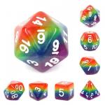 Rainbow Dice RPG Dice Set