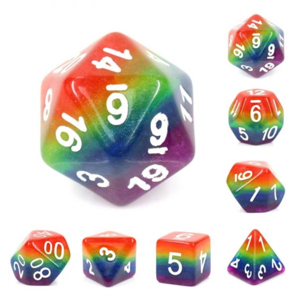 Rainbow Dice RPG Dice Set picture