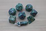 Level Up: Arboretum Ruby in Zoisite RPG Dice & Bonus Pendant