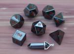 Level Up: Hematite RPG Dice & Bonus Pendant