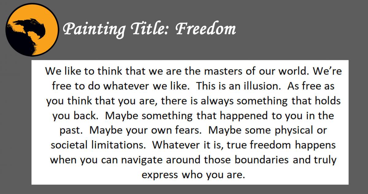 11 x 14 Print "Freedom" with Backing Board picture