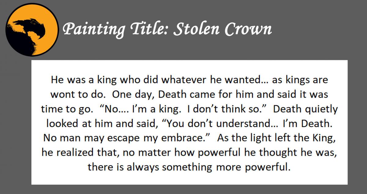 11 x 14 Print "Stolen Crown" with Backing Board picture