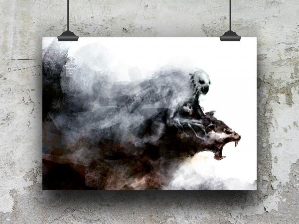 11 x 14 Print "Phantom Rider" with Backing Board picture