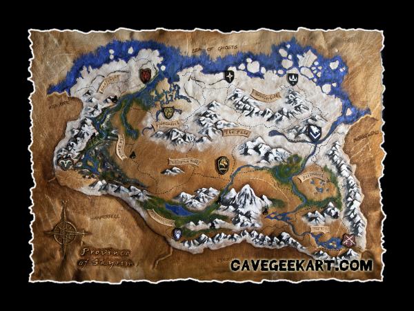 Skyrim Map picture