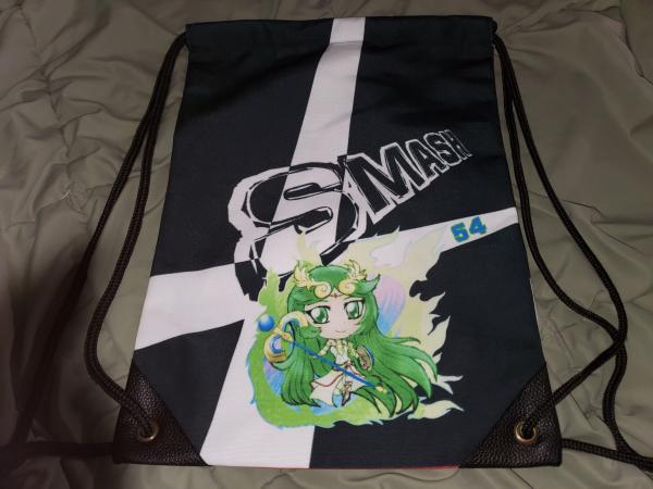 Lady Palutena 17" Super Smash Bros Ultimate Drawstring Backpack picture