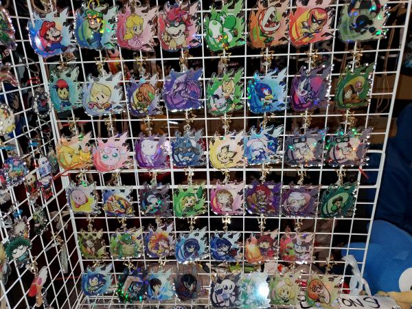 3" Super Smash Bros Holographic Keychain PICK ONE picture