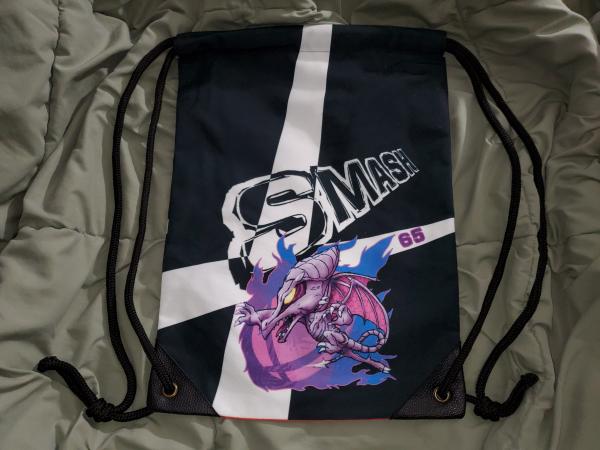 Ridley 17" Super Smash Bros Ultimate Drawstring Backpack picture