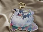 3" Erasermic Swanboat holographic charm