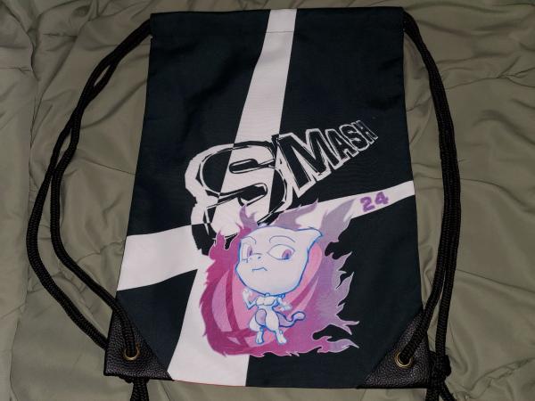 Mewtwo 17" Super Smash Bros Ultimate Drawstring Backpack picture